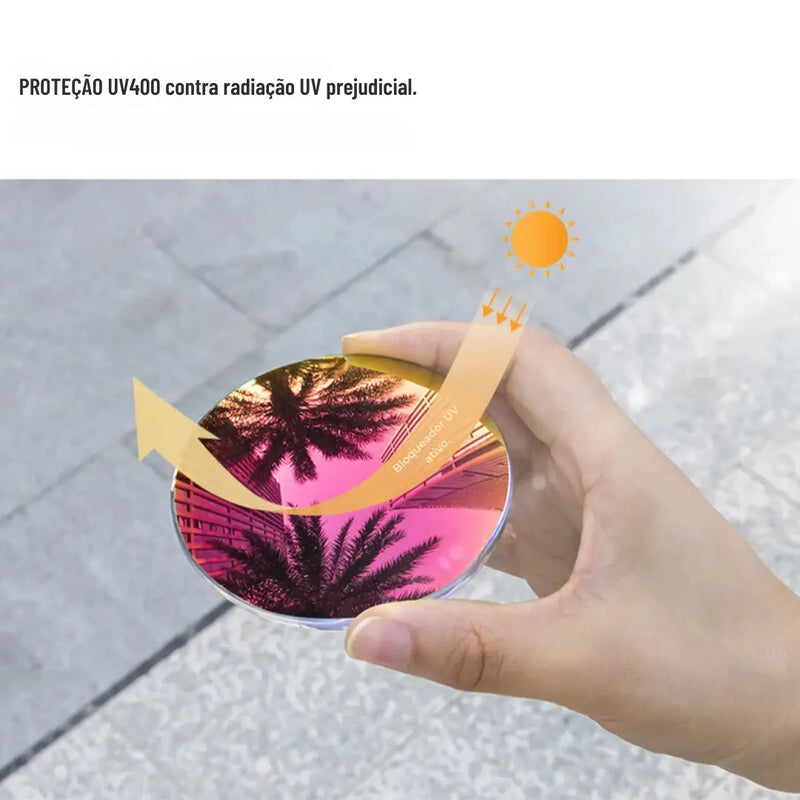 Óculos de Sol Esportivos com Lentes Fotocromáticas e Polarizadas + 2 Lentes de Brinde