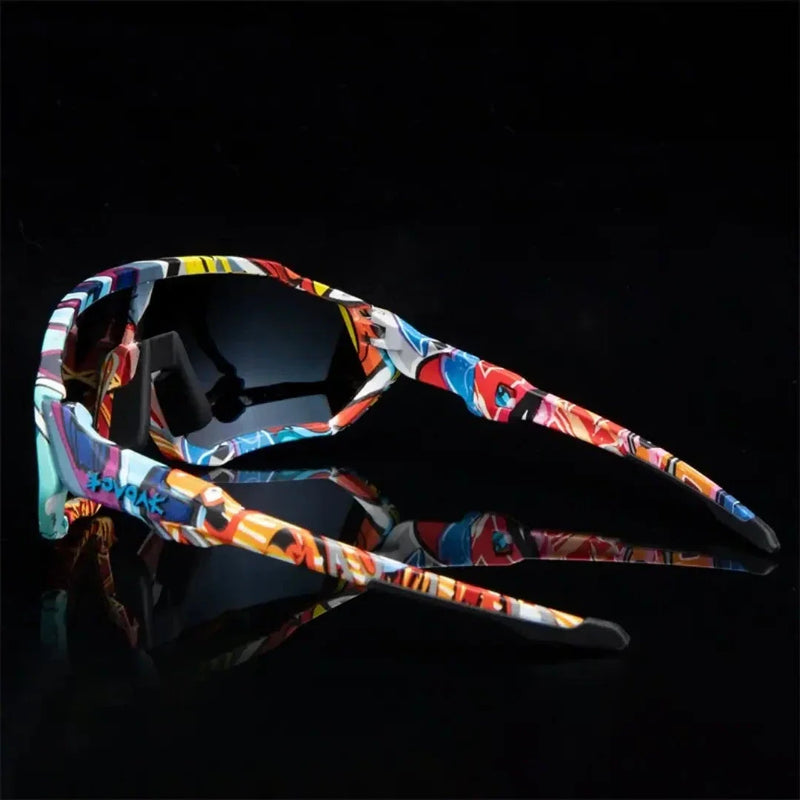 Óculos Esportivos Fotocromáticos com Proteção UV400 + 4 Lentes de Brinde