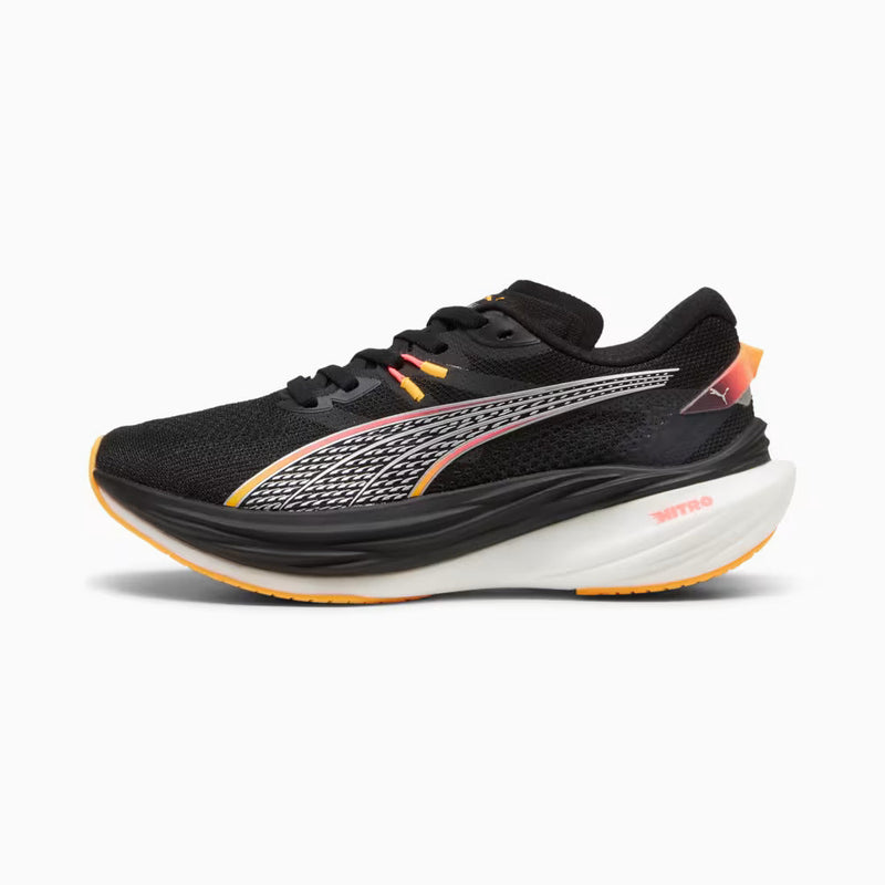 Tênis Puma Nitro Pro - Unissex - Preto e Laranja
