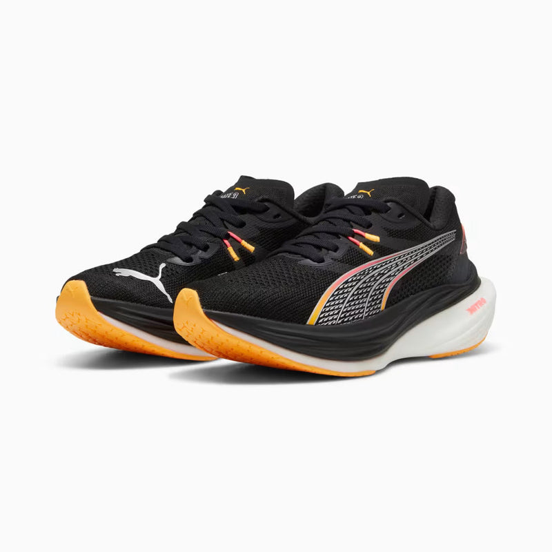 Tênis Puma Nitro Pro - Unissex - Preto e Laranja