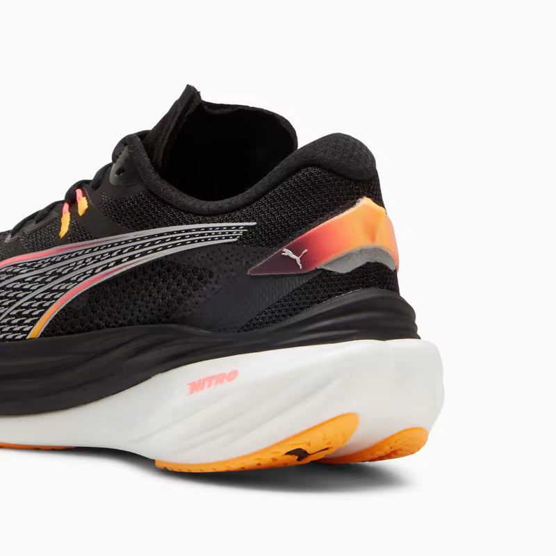 Tênis Puma Nitro Pro - Unissex - Preto e Laranja
