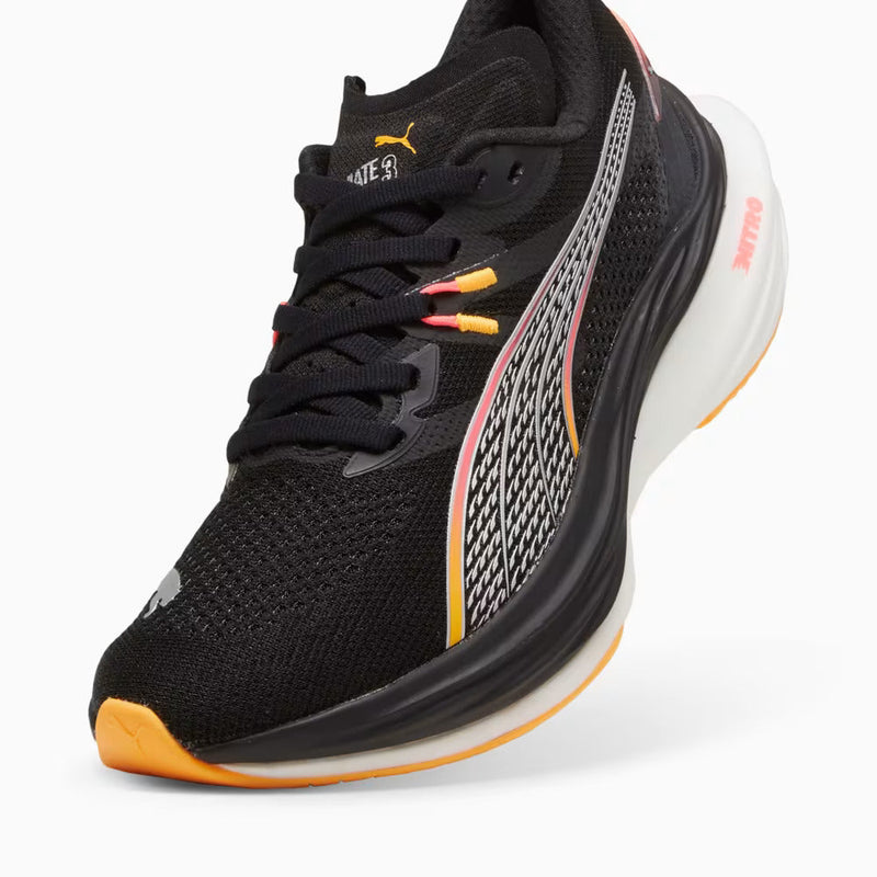 Tênis Puma Nitro Pro - Unissex - Preto e Laranja